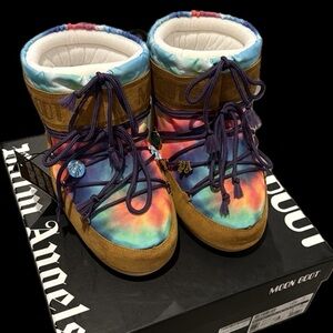 Palm Angels x Moon Boot Tie Dye Suede Snow Boots